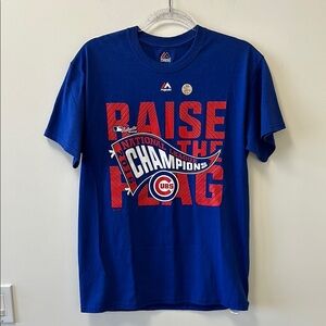 Majestic Sz M Chicago Cubs National League Champions T-Shirt • Unisex
